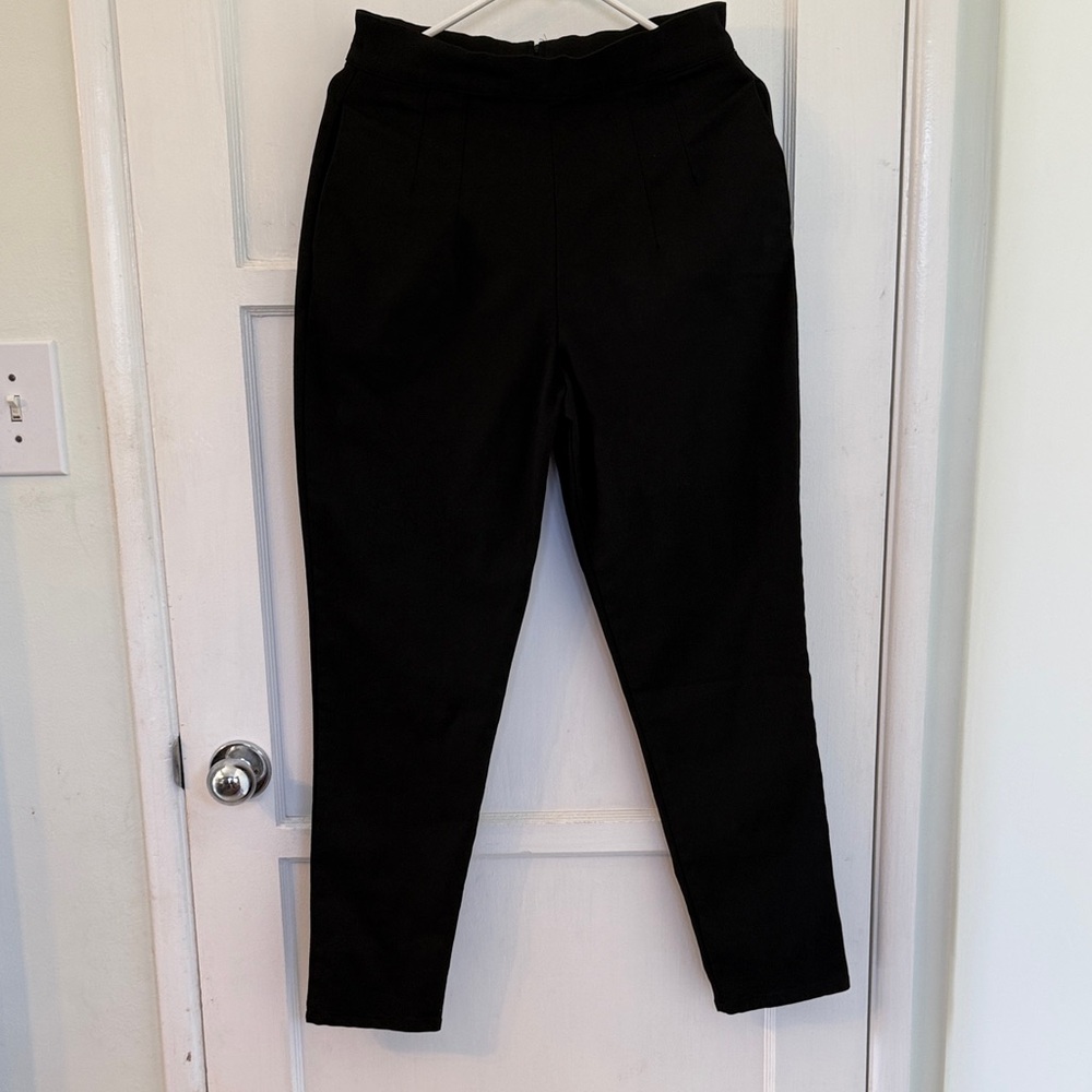 Vixen by Micheline Pitt Black Cigarette Pants
